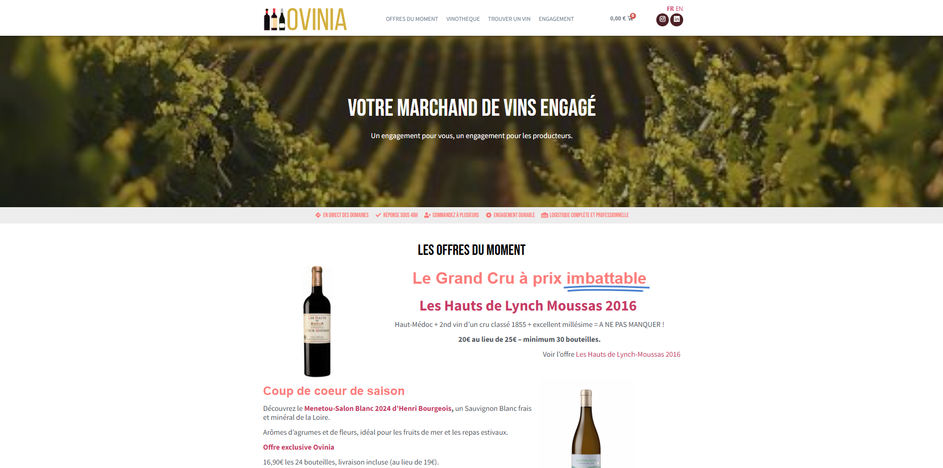 Ancienne version du site Ovinia