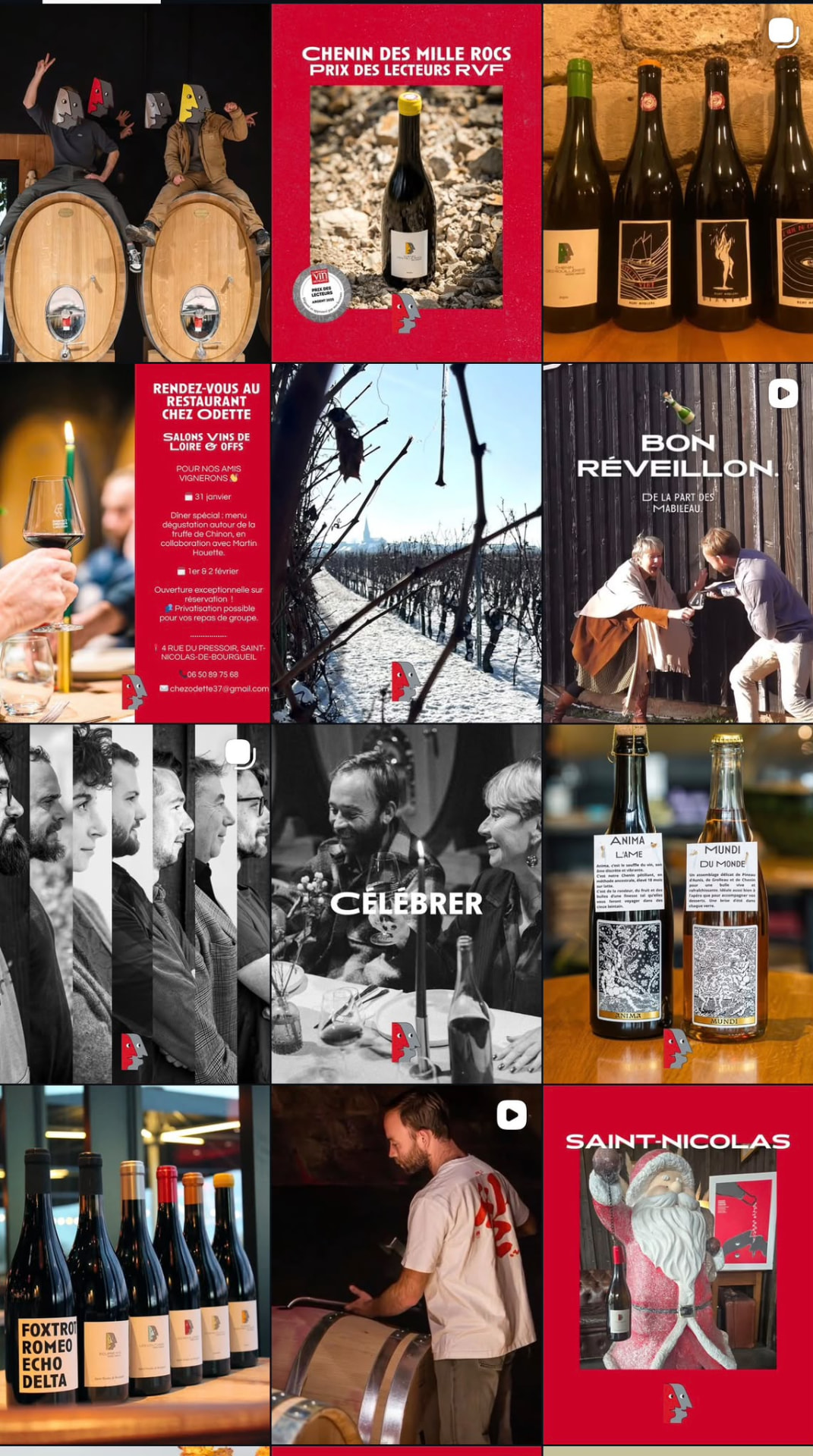 Publications Instagram du Domaine F. Mabileau